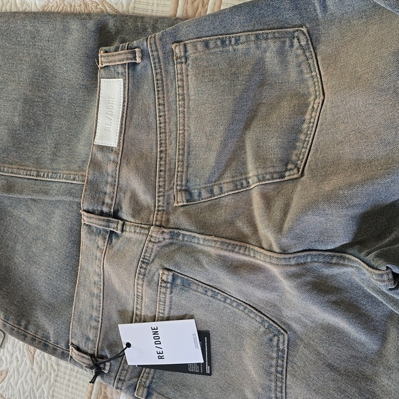 Re/Done High Waist Cropped Flare Edge Jeans Size 29 - Picture 9 of 9